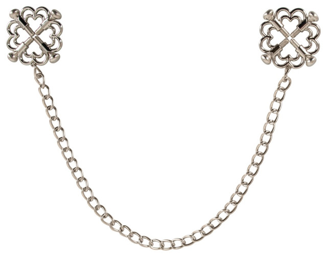 Bijou pour seins à effet pince tétons grâce à ses vis réglables.