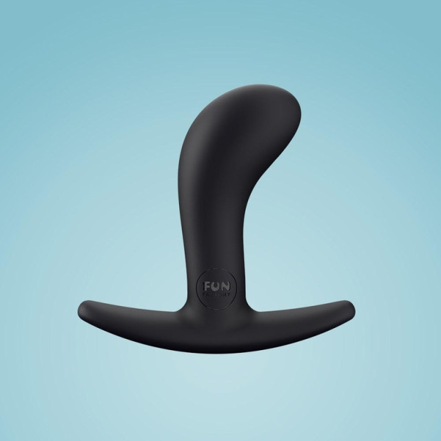 Bootie Small Noir pour plaisir prostatique en silicone hypoallergénique