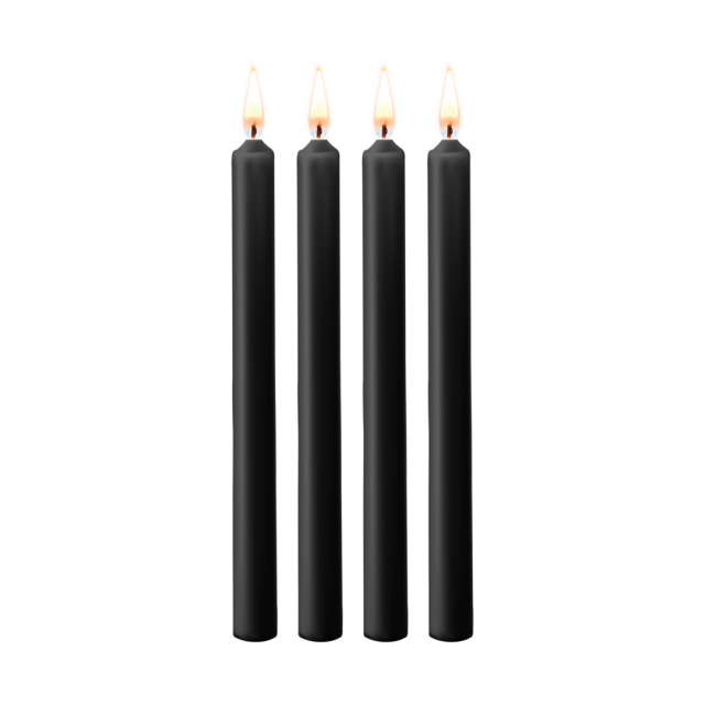 Bougies basse température noires qui créent une sensation de brûlure sans abîmer la peau