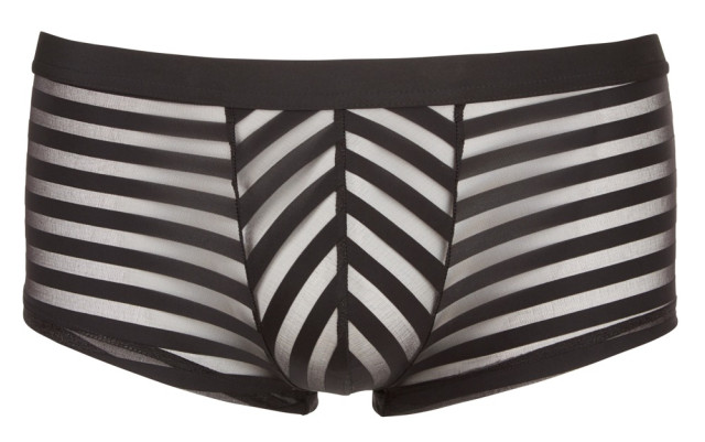Boxer homme avec rayures transparentes