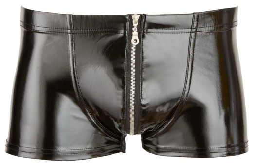 Boxer homme en vinyle avec fermeture éclair