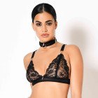 Brassière en tulle brodé et résille - Ivy