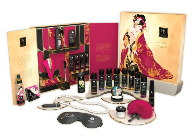 Calendrier de l'avent de la marque de cosmétiques Shunga
