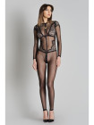 Catsuit en dentelle et plumetis - Inspiration Divine