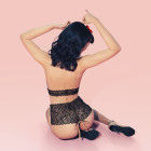 Shorty en dentelle italienne et perles de Manacor - Bettie Page