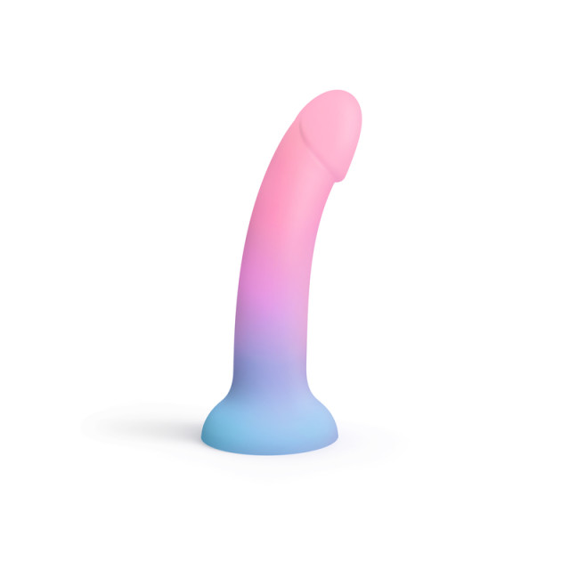 Dildo en silicone hypoallergénique avec base plate adaptable sur harnais