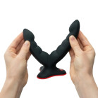 Dildo en silicone pour double stimulation Ryde Noir