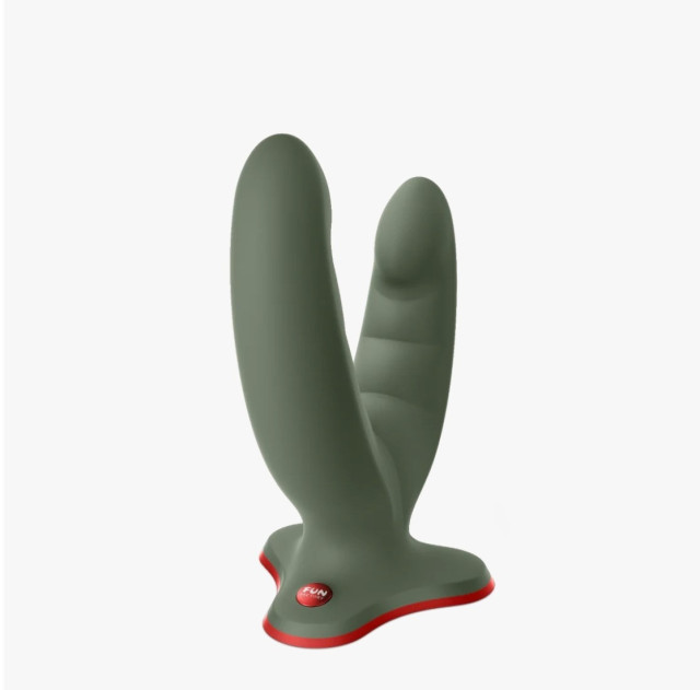 Sextoy en silicone hypoallergénique avec deux embouts qui permet de pratiquer la double pénétration
