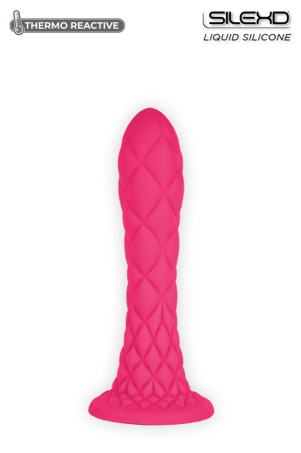 Dildo en silicone thermoréactif qui réagit à la chaleur. Il peut se mettre au micro-ondes ou au frigo.