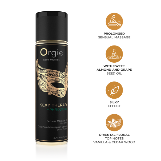 Huile de massage effet soyeux Aphrodisiac