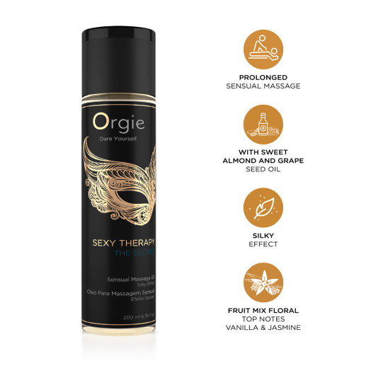 Huile de massage effet soyeux The Secret