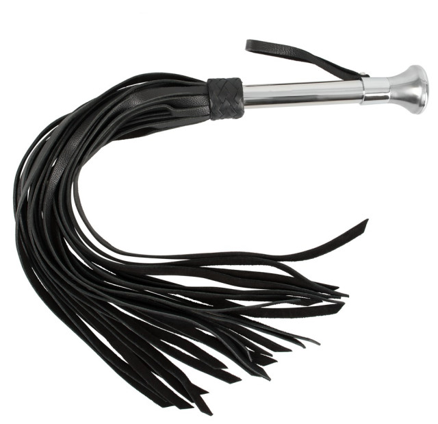 Martinet lanières en cuir et manche en acier
