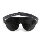 Masque occultant en cuir effet croco - Noir
