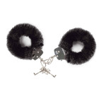 Menottes en fourrure noire - Attach Me