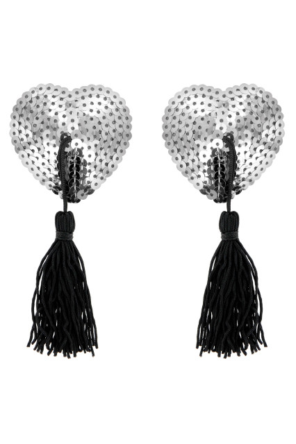 Nippies à sequins et pompons qui subliment la poitrine et apportent une touche sensuelle et burlesque aux parures