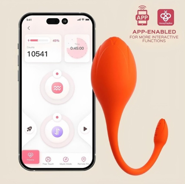 Œuf vibrant télécommandé à distance grâce à une application téléphone