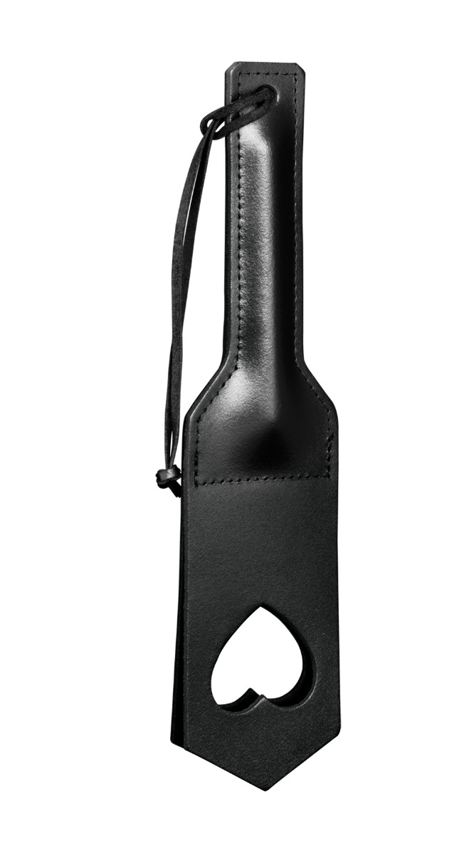 Paddle en cuir fendu - Découpe cœur