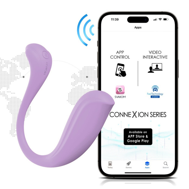 Oeuf vibrant connecté via application téléphone de la marque de jouet Svakom