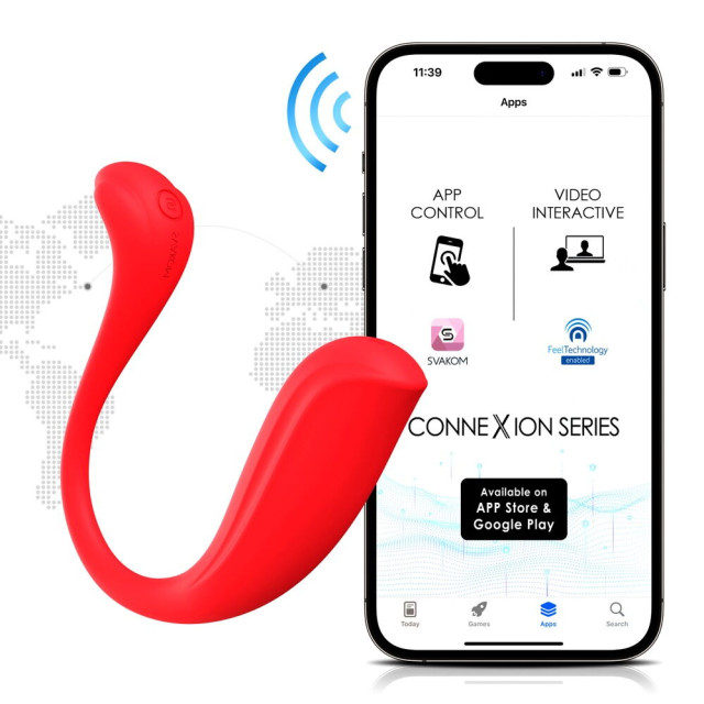 Oeuf vibrant connecté via application téléphone de la marque de jouet Svakom