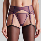 Porte-jarretelles en tulle - L'Amoureuse - Orchidée Violette