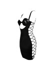 Robe en cuir et soie avec laçage - Midnight