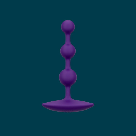 Chapelet anal avec trois billes en silicone médical souple