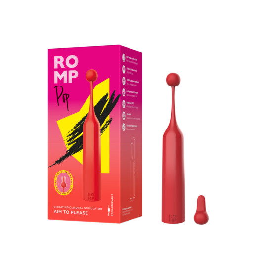 Le stimulateur clitoridien Pop de chez Romp offre des sensations uniques semblables à des coups de langue.