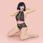 Soutien-gorge en dentelle italienne et perles de Manacor - Bettie Page