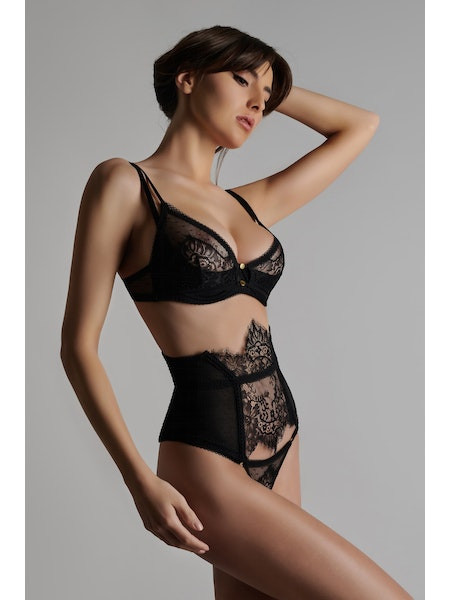 Soutien-gorge ouvrable grâce à des boutons dorés