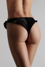 Tanga en soie - Rendez-vous Noir