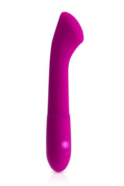 Vibromasseur Baya spécial point G et clitoris avec sa tête incurvée et plate 