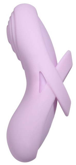 Galet vibrant en silicone ultra souple avec gaine amovible pour les doigts